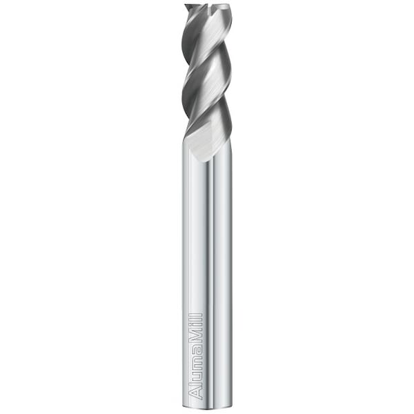 Fullerton Tool 3-Flute - 36 Degree Helix - 3835 AlumaMill HP End Mills, RH Spiral, Square, Extra-Long, 1/2 38394 - main
